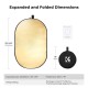 K&F Concept 100cm by 150cm 5-in-1 Oval Foldable Reflector